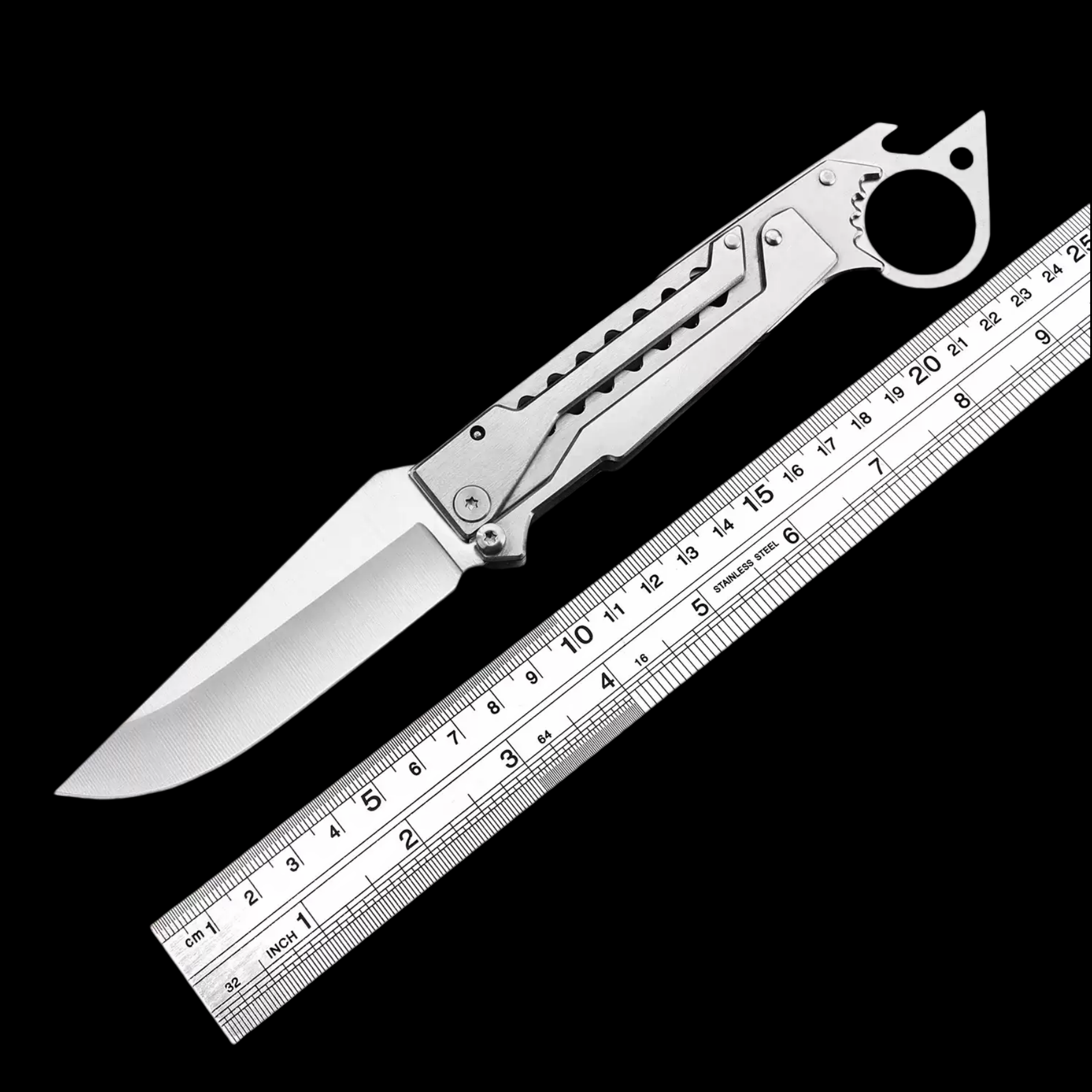 Sky-breaking multifunctional mechanical folding knife