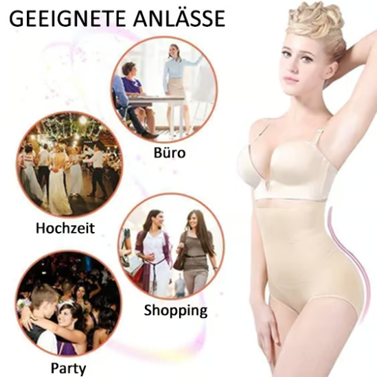 🔥Letzter Tag Kaufe 1, erhalte 1 gratis (JE NUR 7,99 €)🔥Shapewear-Höschen mit hoher Taille und Bauchkontrolle