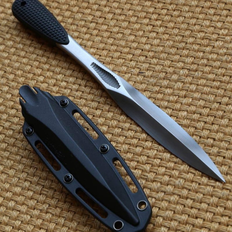 Cold Steel Ice Pick Tea Knife Self-Defense Straight Knife Unedged