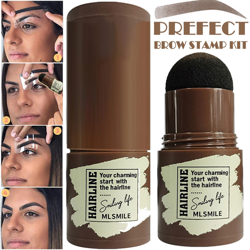 🔥SUMMER SALE- 50% OFF🔥-Multifunctional Brow Stamp/Hairline & Moustache Cover Up Powder