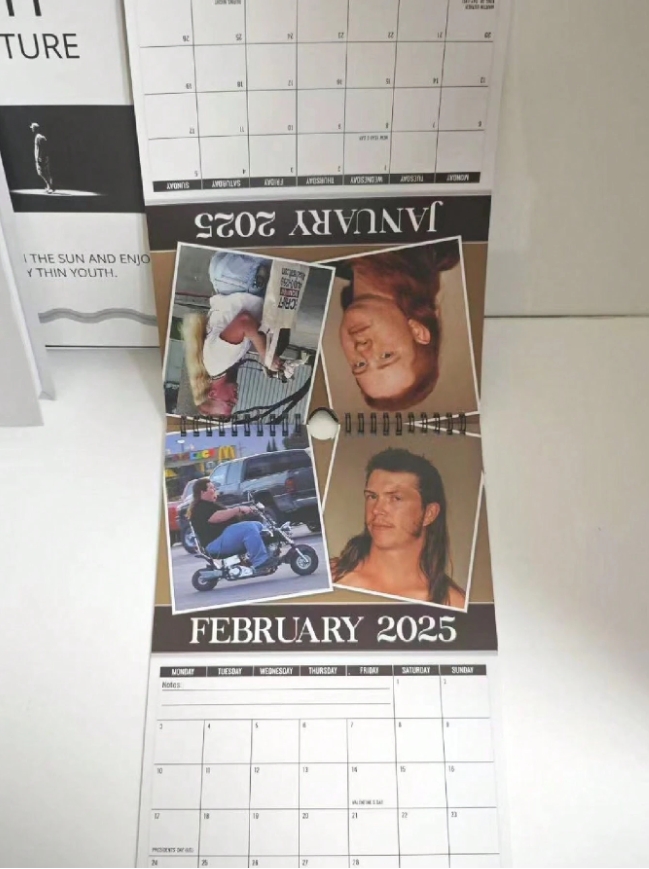 📅2025 World's Greatest Mullets Wall Calendar