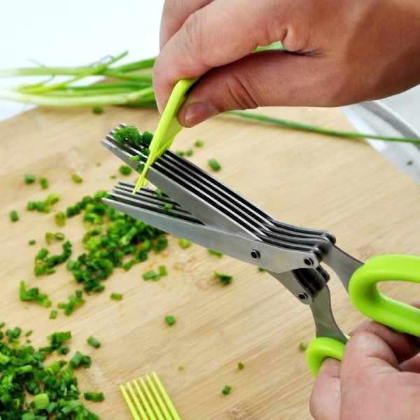 (💕Mother's Day Sale-50% OFF) Multilayer Spring Onion Scissors, BUY 2 GET 1 FREE