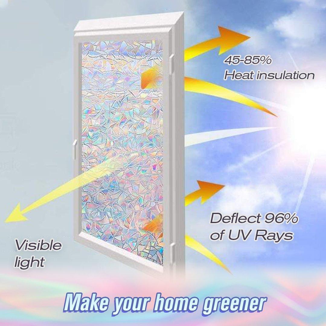 🔥Mother's Day 49% Off🔥  3D Rainbow Window Film(39''x 18'' )