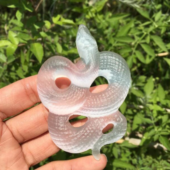 🔥Natural Selenite Snake,Hand Carved,Crystal Collection,crystal Healing,Home Decoration-Buy 2 Get Extra 5% Off