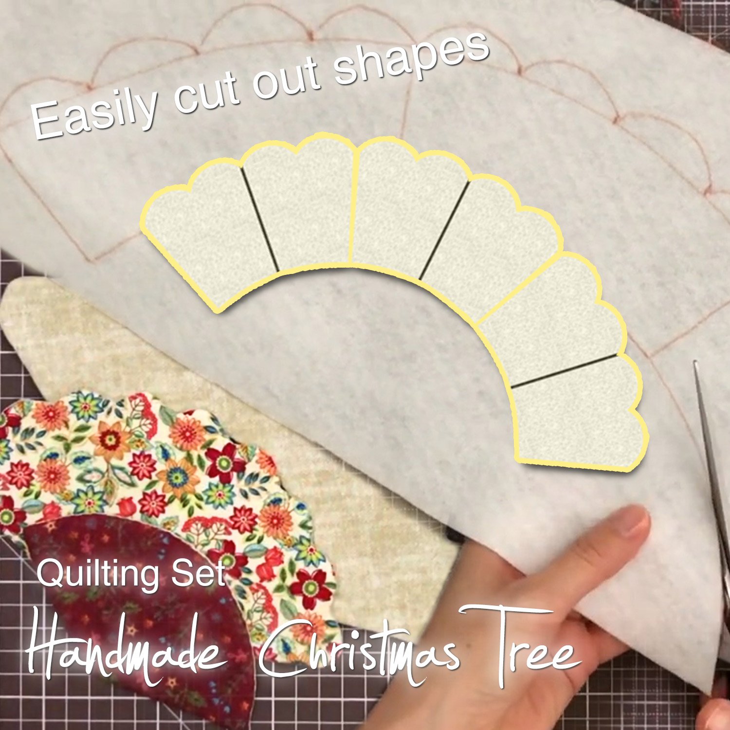 (🔥HOT SALE - 49% OFF) Handmade Christmas Tree Quilting Set (with tutorial)