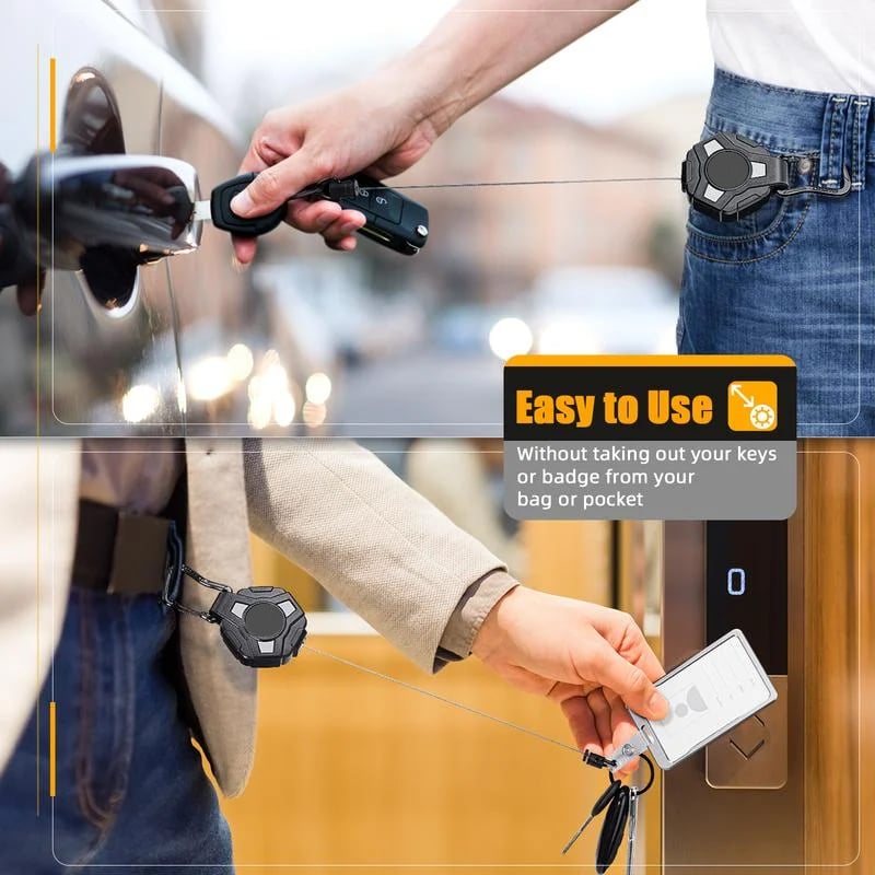 🔥Last Day Promotion 48% OFF-🎁-Heavy Duty Retractable Keychain