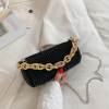 Women's shoulder bag full of diamonds, fashionable and versatile, bright diamond cylindrical bag