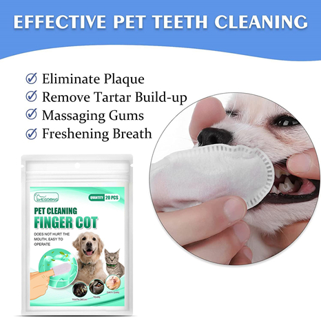 Early Christmas Sell 48% OFF- Pet Dental Cleaning Finger Cot (20 PCS)-(BUY 2 GET 1 FREE)