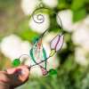 🔥Handmade Stained Hummingbird Suncatcher