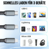 🏆Letzter Tag 49% Rabatt🔥Transparentes, leuchtendes 3-in-1-Datenkabel mit superschneller Aufladung