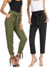 GRACE KARIN Womens Casual High Waist Pencil Pants with Bow-Knot Pockets for Work