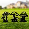 🔥 4th of July Sale – 50% OFF! Minimalist Metal Mushroom Garden Stake – Outdoor Memorial & Home Garden Art for Lawn Decoration