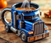 Handcrafted Truck-Shaped Coffee Mug Resin Decoration