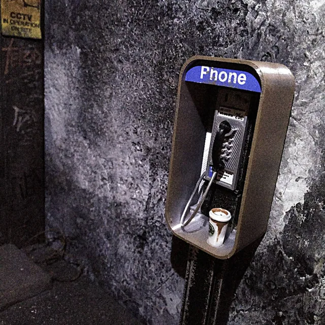 🔥Limited Stock - 🎁Handmade Miniature American Payphone 1:12 Scale Model