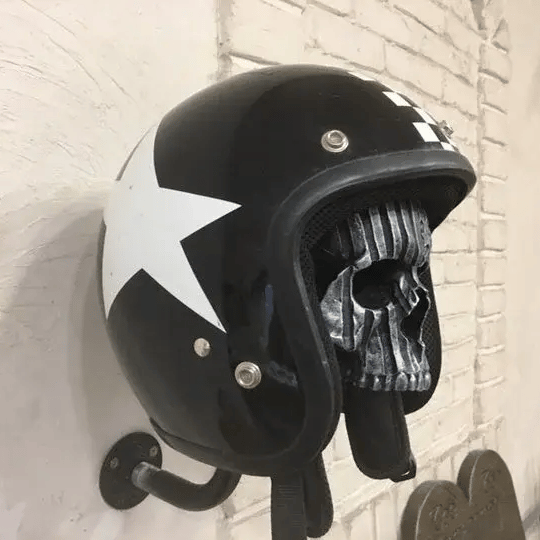 🔥Last Day Promotion 50% OFF💗Motorcycle Skull Helmet Holder with Beard(🎁The most special gift for riders)