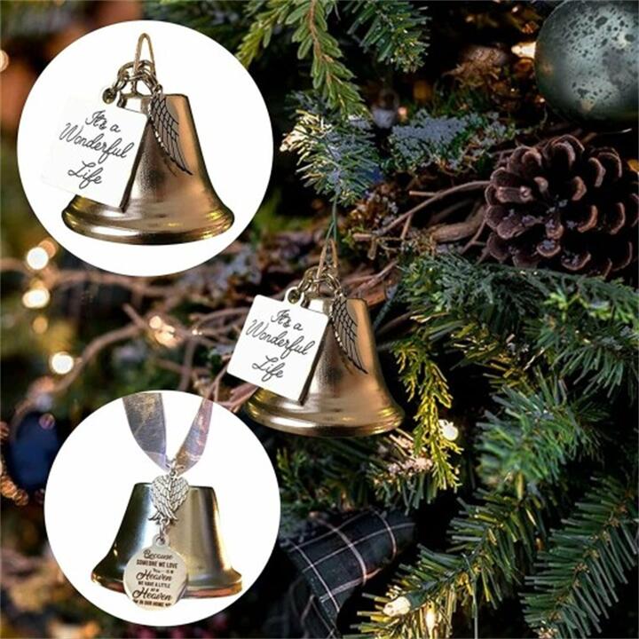 Christmas Ornaments Angel Wings Bell--Memorial Christmas Gift(Buy 4 get Free shipping)