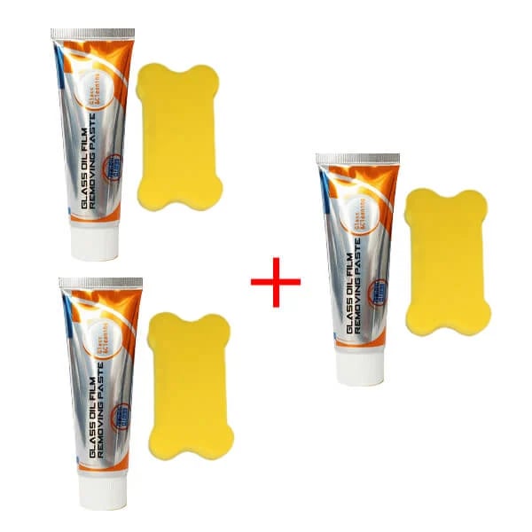 🔥BUY MORE SAVE MORE—Glass Oil Film Removing Paste(Complimentary Sponge Cleaning)