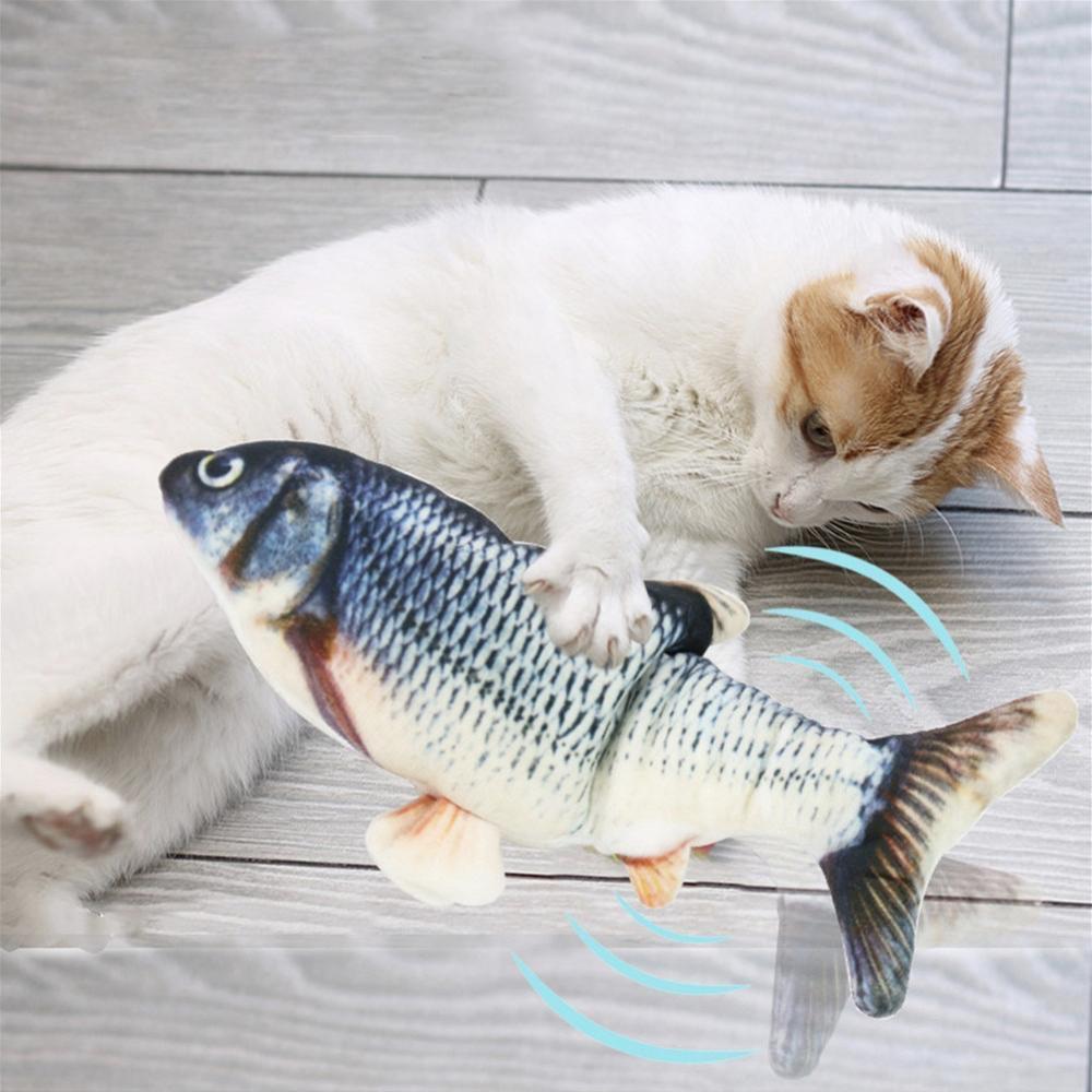 🔥LAST DAY 49% OFF🏠Self Moving Fish Cat Toy🔥Buy 2 Get Extra 8% OFF
