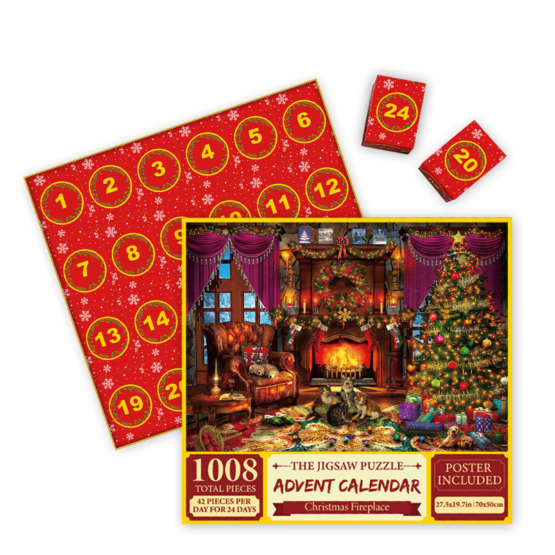 🔥EARLY CHRISTMAS SALE - 50% OFF🎄Advent Calendar 2024 Christmas Jigsaw Puzzles