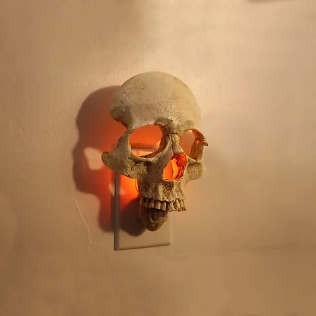 👻2024 New Halloween Handcrafted Skull Night Light