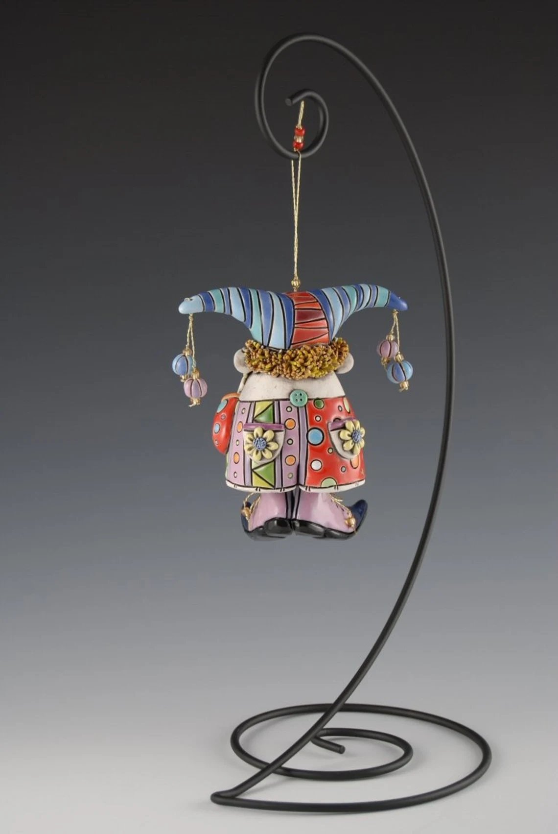 Colorful Jester Bell Ornaments