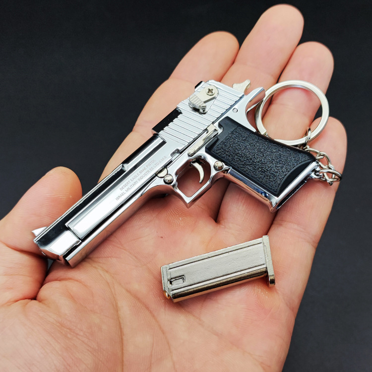 Desert Eagle Full Metal Gun Model Model Toy Keychain