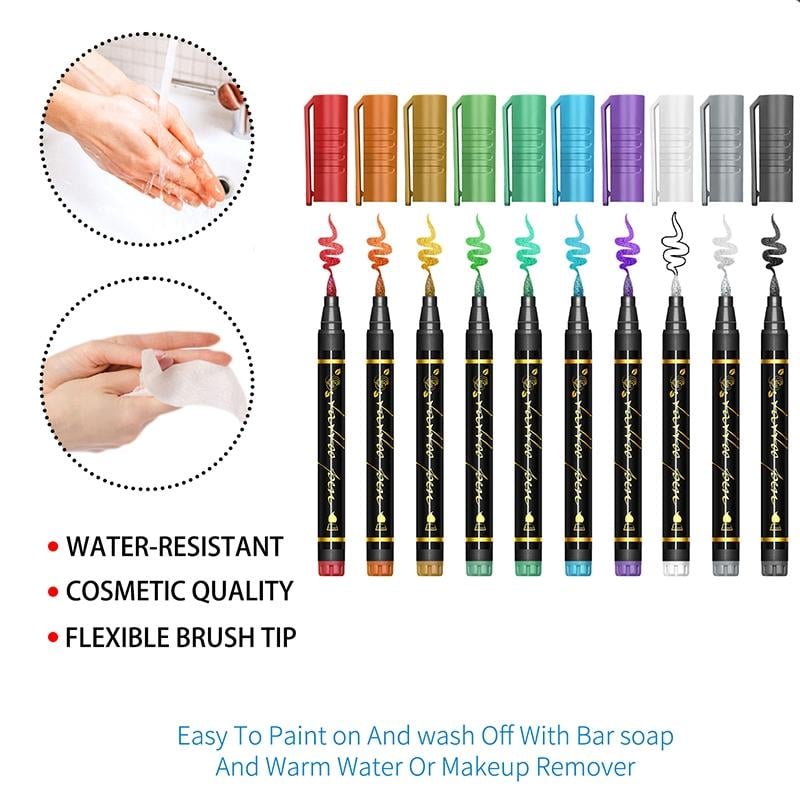 ⏰LAST DAY SALE 50% OFF🔥Temporary Tattoo Markers for Skin