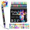 🔥Last Day Promotion-49%OFF - Dual Tip Acrylic Paint Pen Marker - 24/48/72/120 Colours