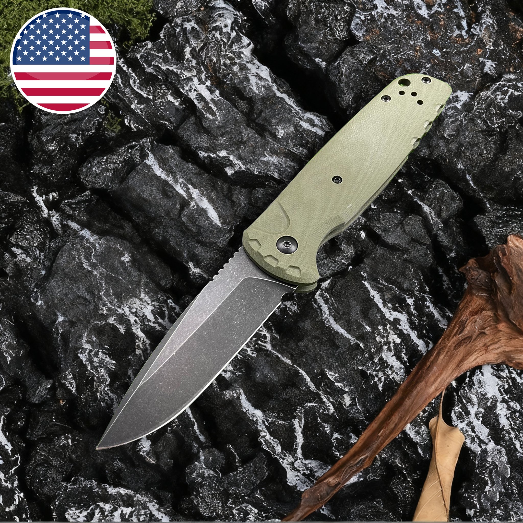 70% OFF Only Today🦋BM 4300BK G10 Handle Folding Knife(Package with logo)