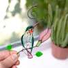 🔥Handmade Stained Hummingbird Suncatcher