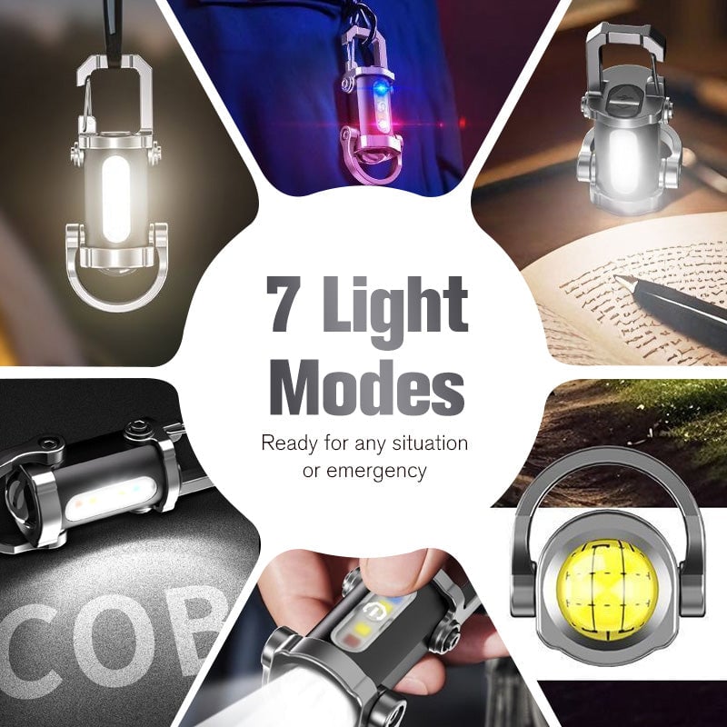 🎄TikTok Christmas Sale -70% OFF✨Portable Rechargeable Bright Keychain Flashlight