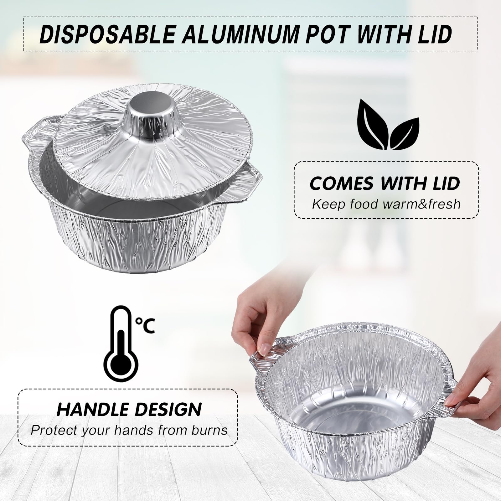 🔥Last Day Promotion 50% OFF🔥Aluminum Pots with Lids