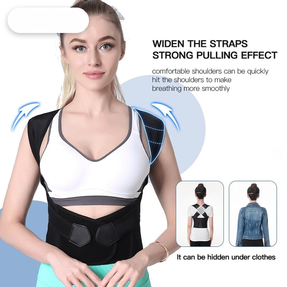 (🎉Last Day Promotion 50% OFF) Adjustable Back Posture Belt Office Home Gym Unisex - Buy 2 Get Extra 15% OFF & Free Shipping