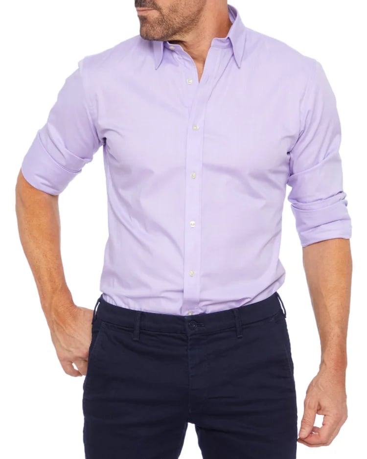 Oxford Stretch Zip Shirt (Buy 2 Free Shipping)