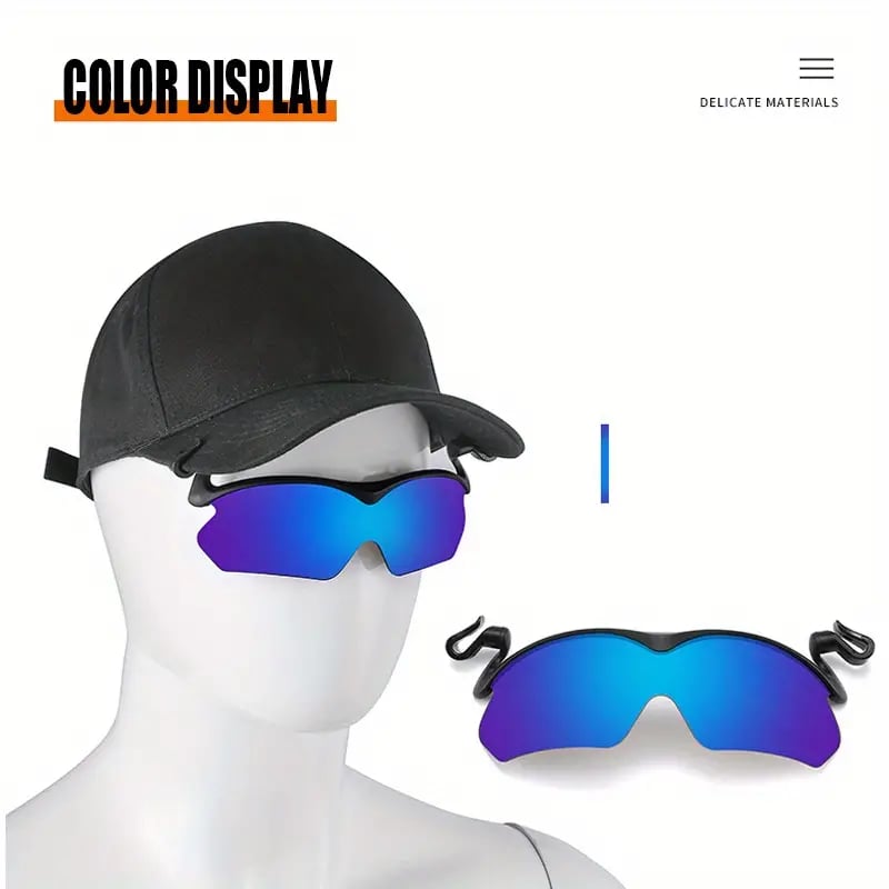 ⏰Last day 70% OFF🔥-2025 New Polarized Clip Cap Sunglasses