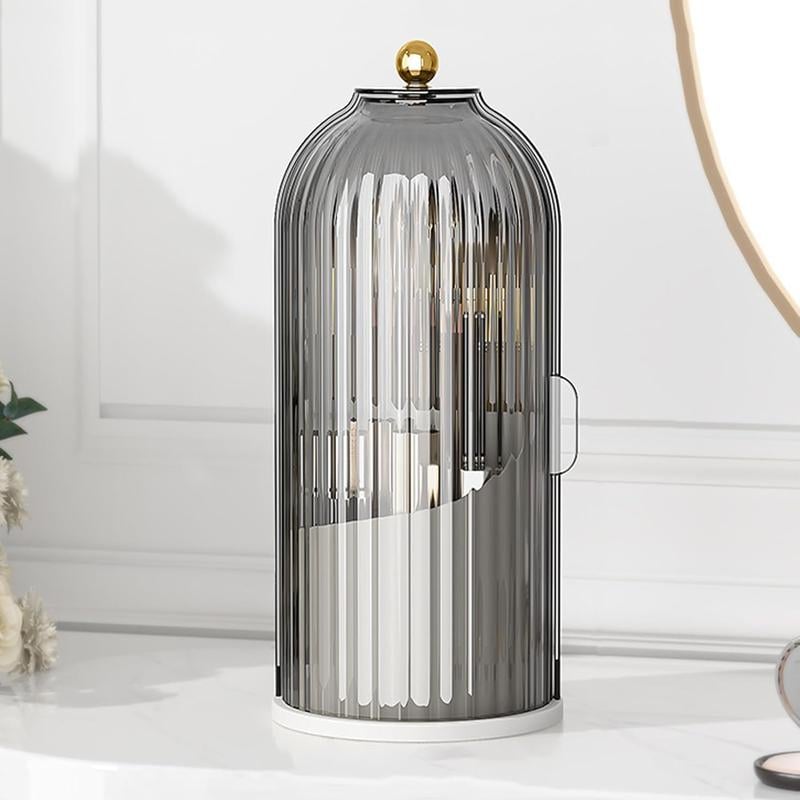 🪥 Dustproof Rotating Toothbrush & Makeup Brush Holder