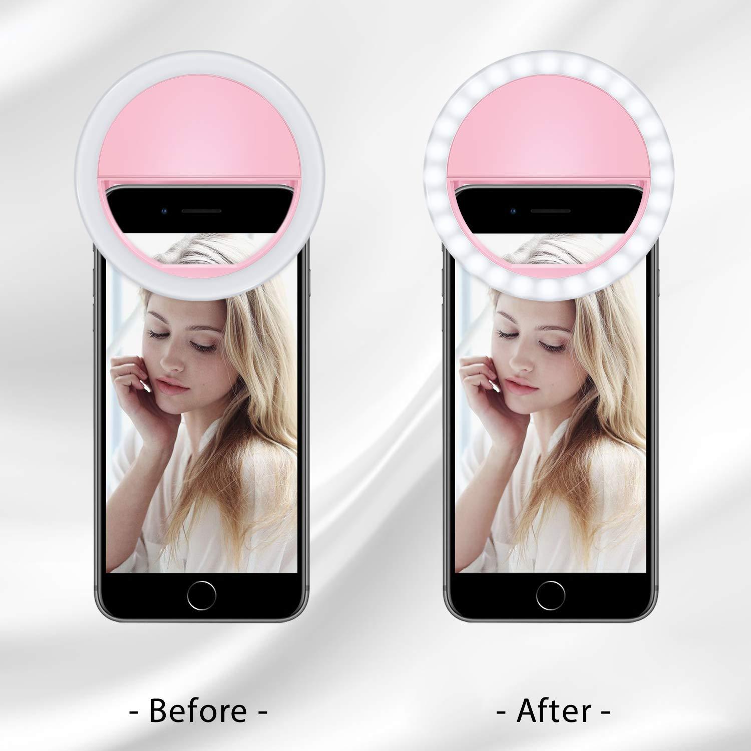 LED selfie camera light ring