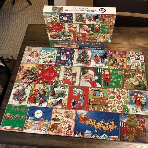 🧩Early Christmas Sale 49% OFF🎁Christmas Advent Calendar Jigsaw Puzzle 1008pcs