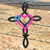 ❤️Handmade Natural Horseshoe Cross With Heart