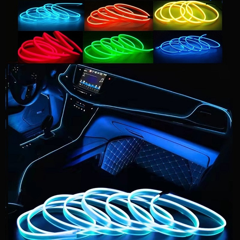🔥Last Day 75% OFF🎁 Prestigious LED Interior Car Strip Lights (5M/16 inches) （BUY 2 FREE SHIPPING🔥🔥）