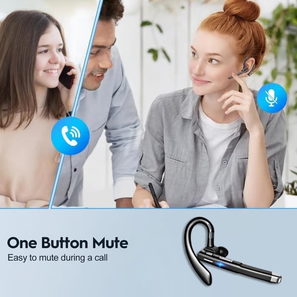 🎁New Bluetooth Trucker Headset🎧 – 80H Playtime, Noise Cancelling, Dual Mic