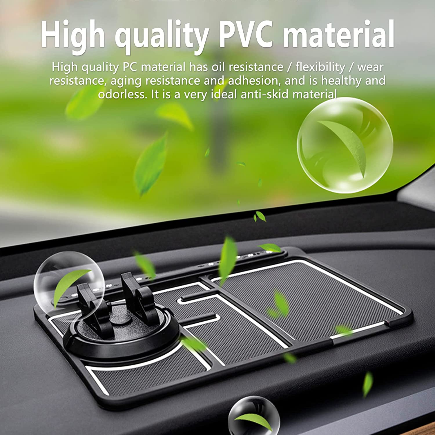 4 in 1 Sticky Dash Mat for Car - Anti-Slip Car Phone Dashboard Pad Mat