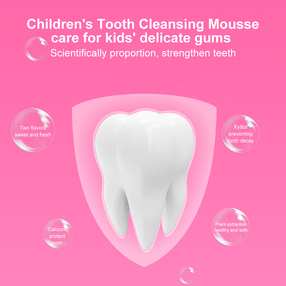 (🍉Special Toothpaste for U-Shaped Toothbrush) 2.1 OZ Children's Mousse Toothpaste