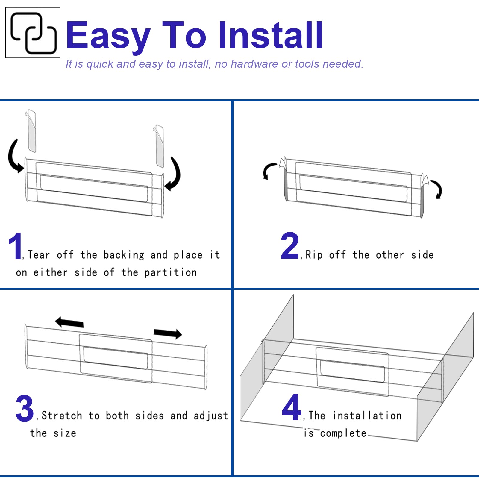 🔥New Year Promotion 50% OFF💥Adjustable Drawer Dividers Organizers