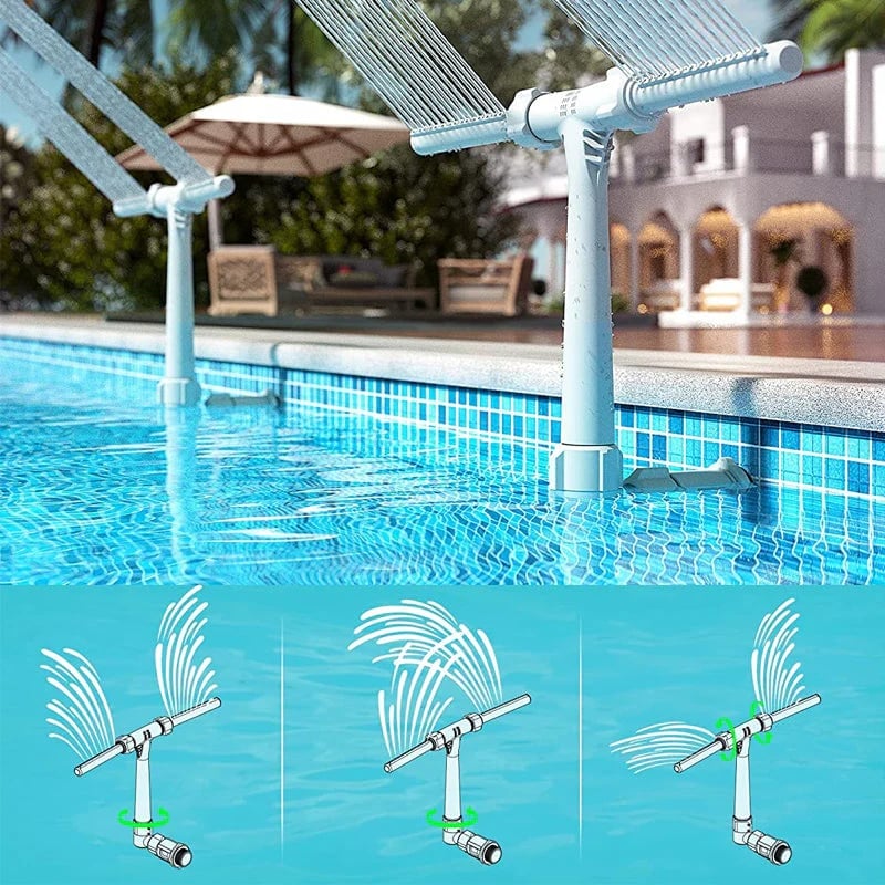🔥Letzter Tag 49% Rabatt💦Fluoreszierender Doppelkopf-Poolbrunnen
