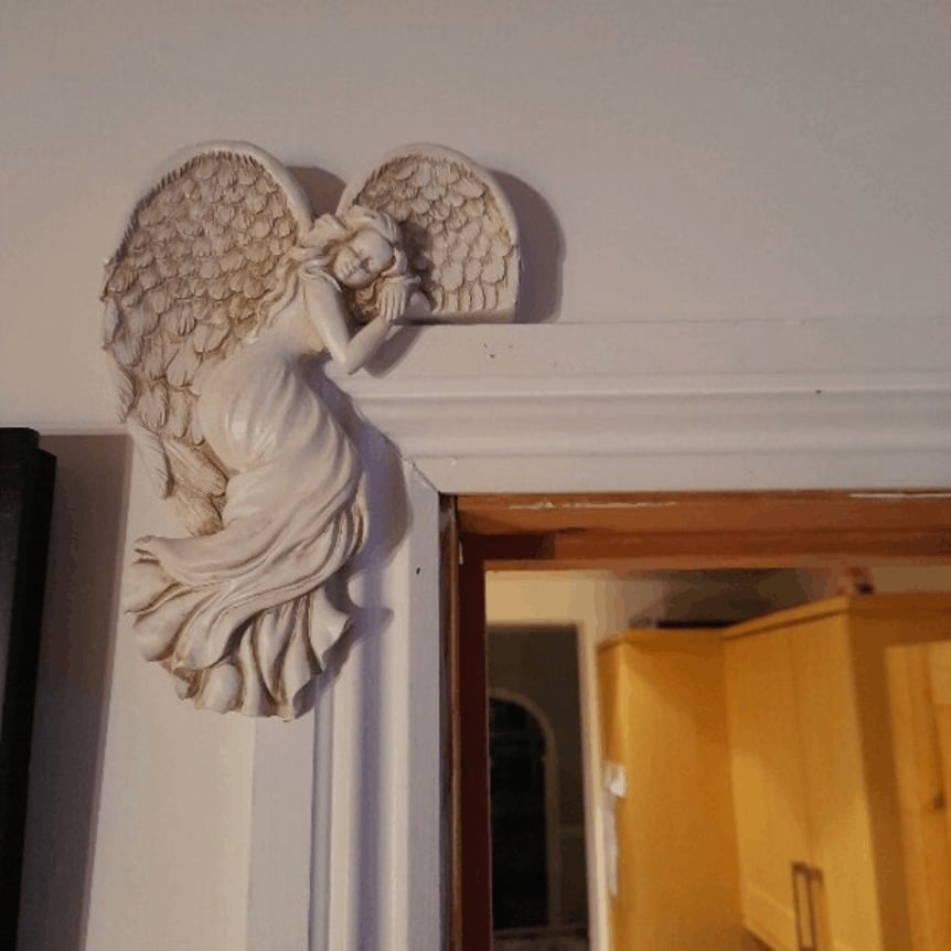 Door Frame Angel Wings Sculpture