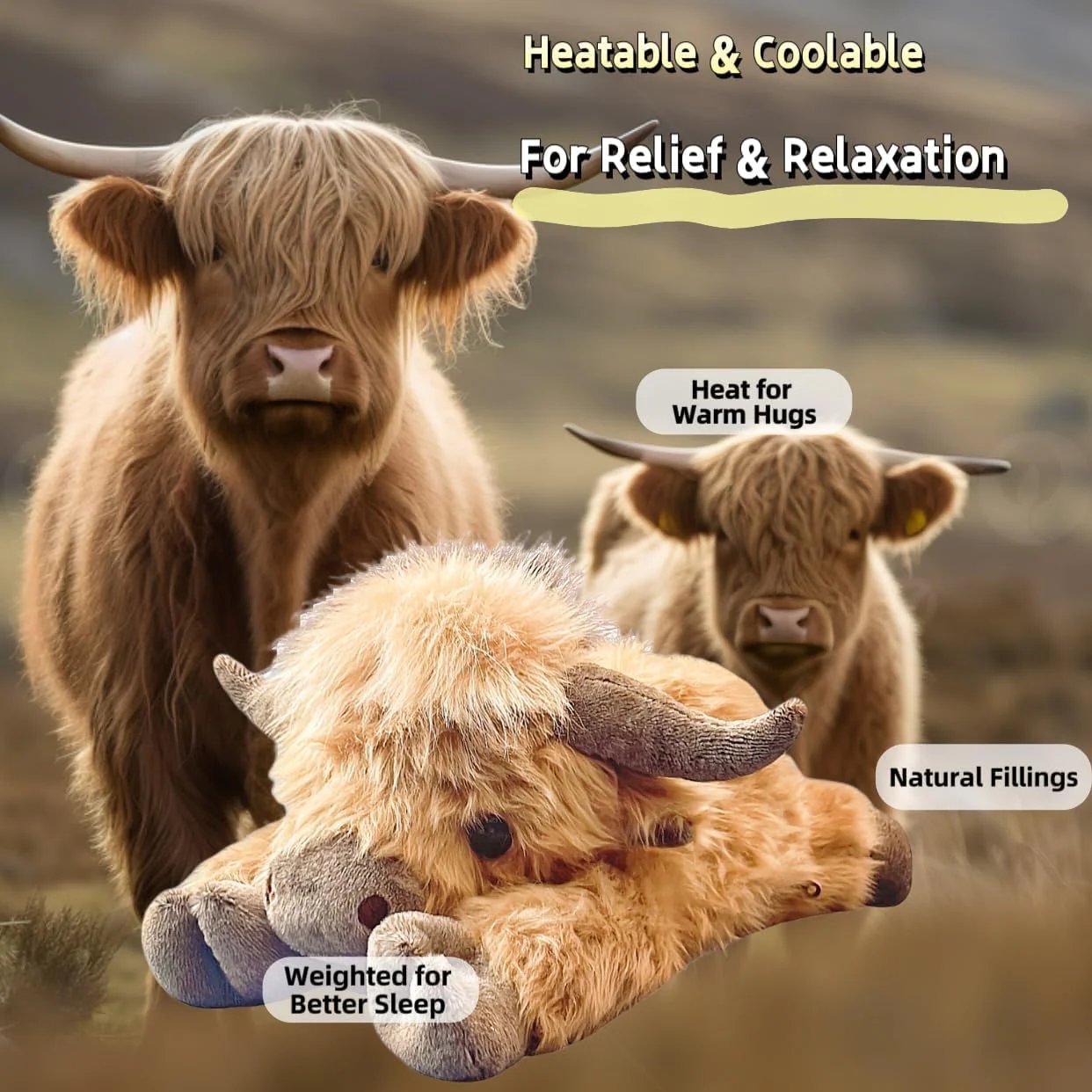 🔥Last Day 49% OFF🐮Highland Cow Plush