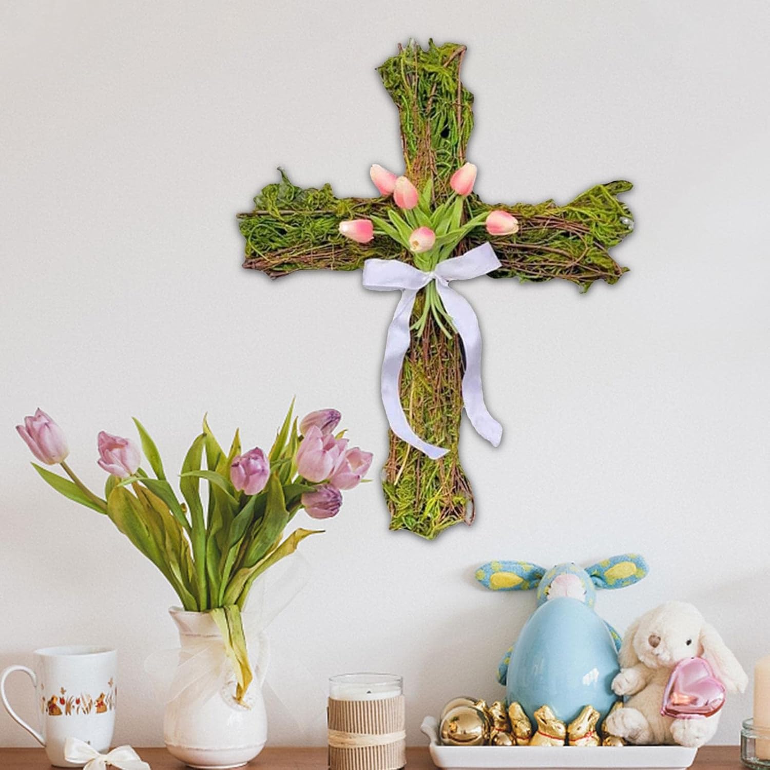 Handmade Easter Cross Wreath - Limited Edition