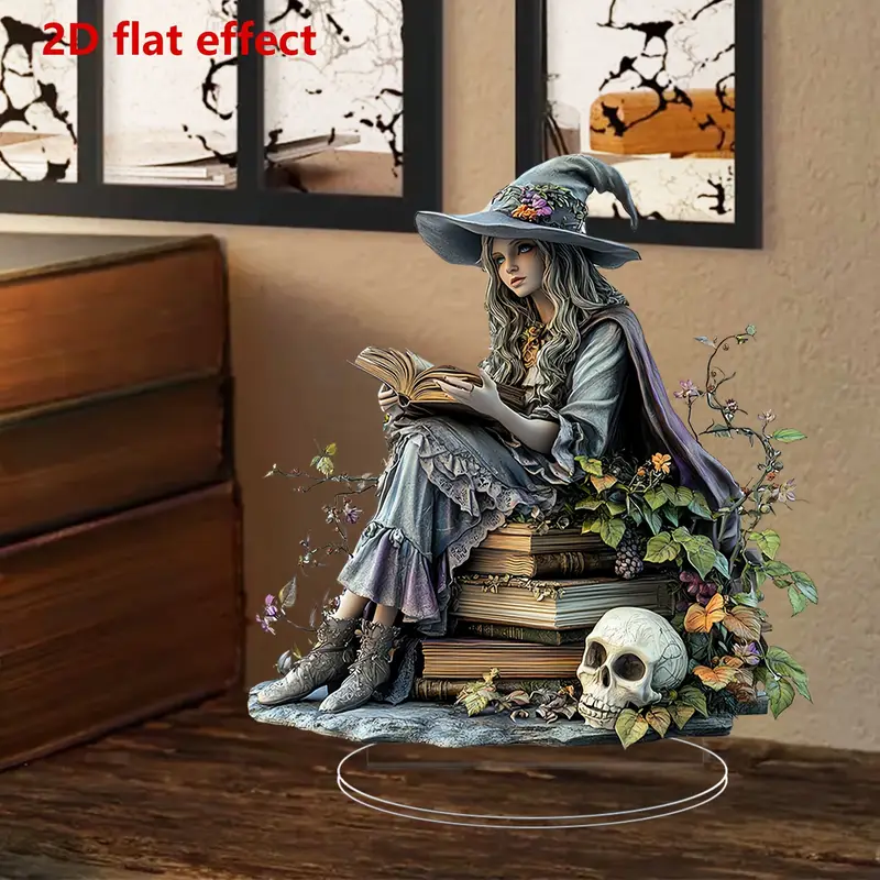 2D Witch Figurine