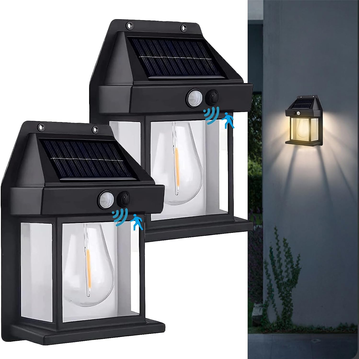 (🎄Early Christmas Sale - 50% OFF) 🔥Outdoor Solar Wall Lamp - 🚚Buy 2 Get Free Shipping